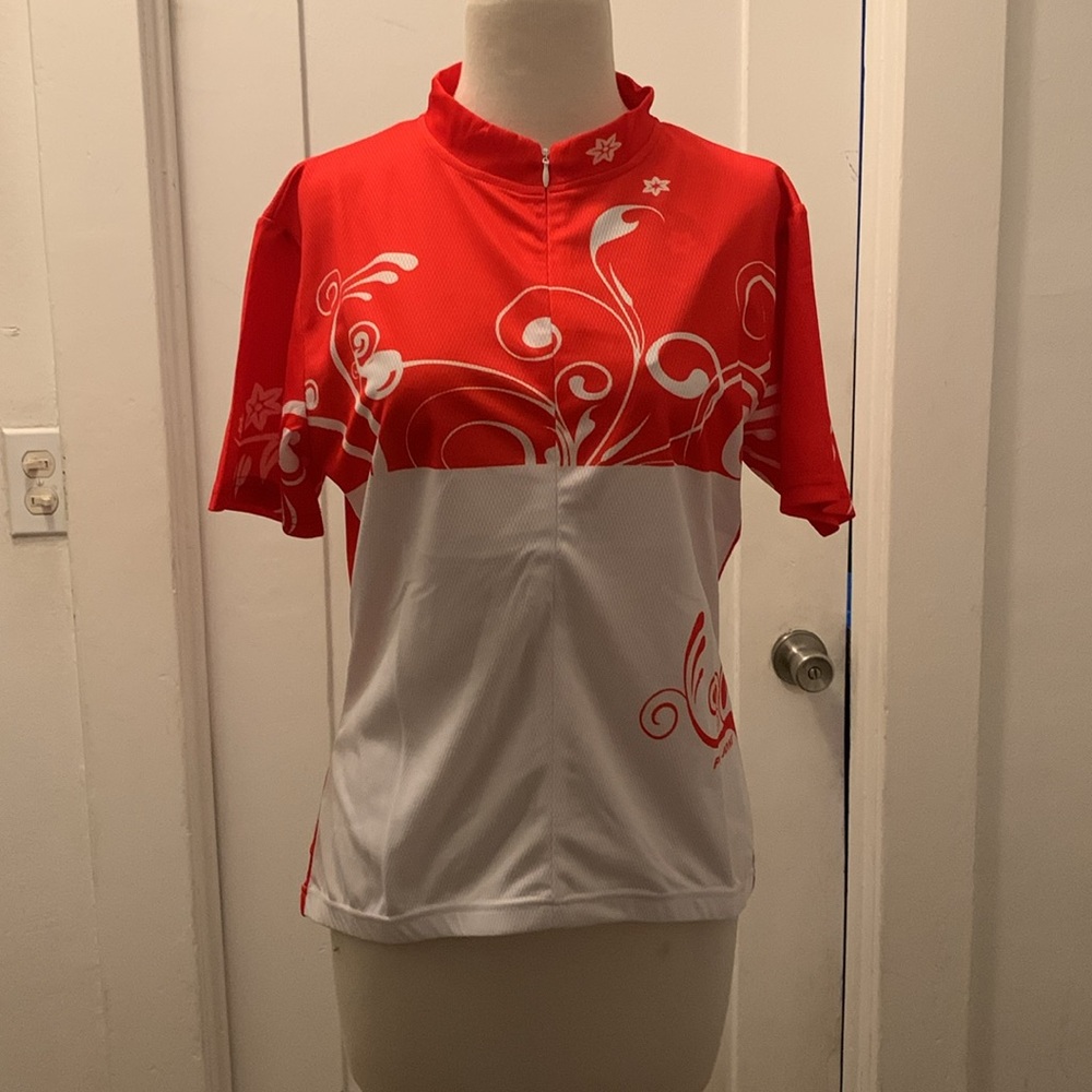 Pn Jone Lanikai White / Red Cycling Shirt